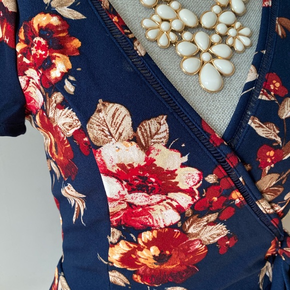 Altar’d State Mila Multi Navy Floral Dress - Picture 7 of 10